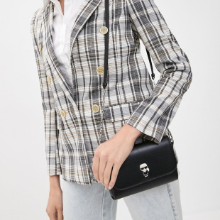 老佛爷女士牛皮手拿包单肩相机包 卡尔·拉格斐 KARL LAGERFELD