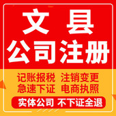 文县公司注册个体工商营业执照代办公司注销企业变更股权异常