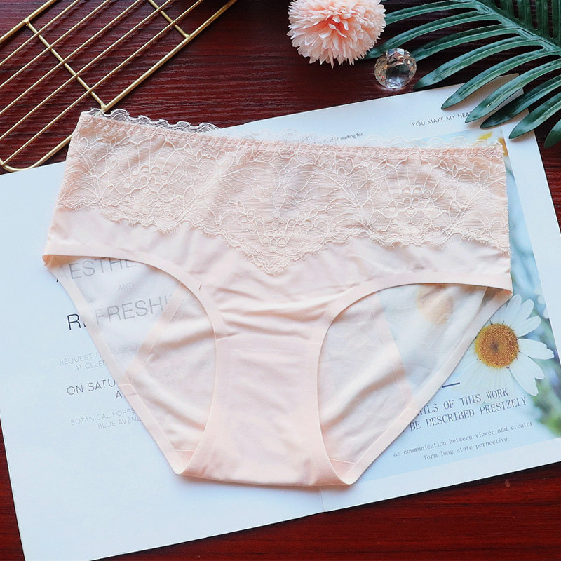 新款性感内裤女生舒适速干透气中腰纯棉档三角裤女刺绣御姐短裤头