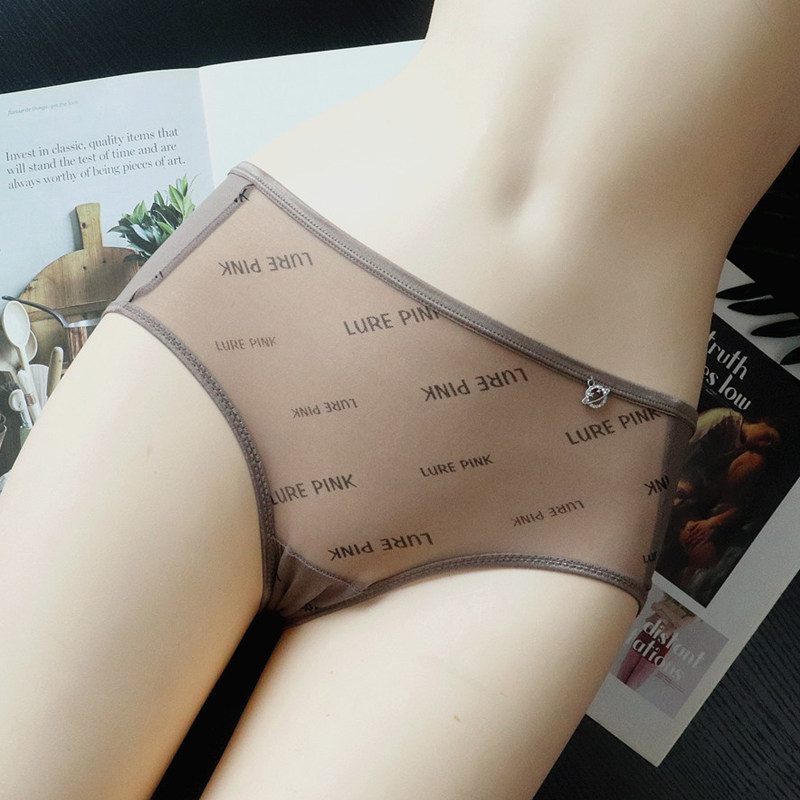 2025新款性感内裤女高品质少女透气网纱透明透气舒适三角裤女透视