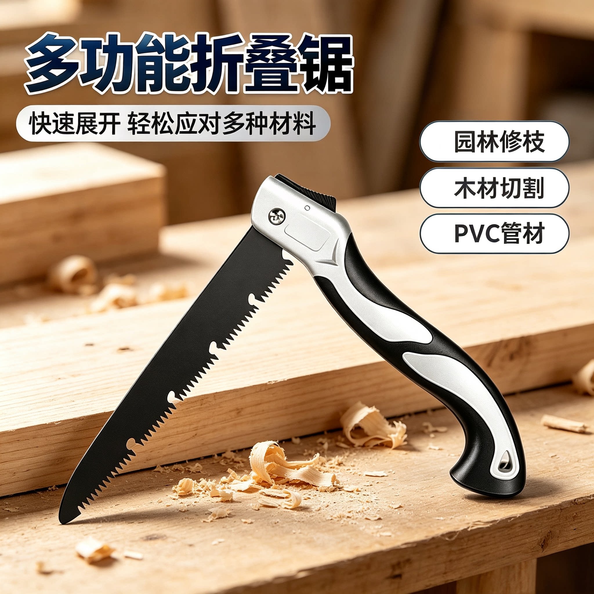 多功能折叠锯SK5手工锯家用园林手锯木工锯锯树伐木锯子木工专用