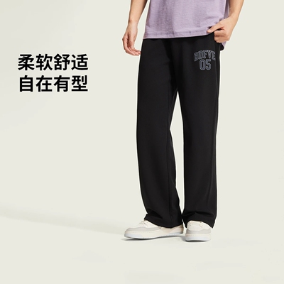 李宁男子反伍宽松卫裤吸湿排汗