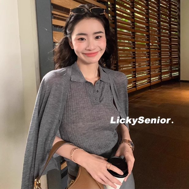【林钧泽毛衫针织IP】春夏新品 2025娇贵Lady通勤薄款女羊毛针织