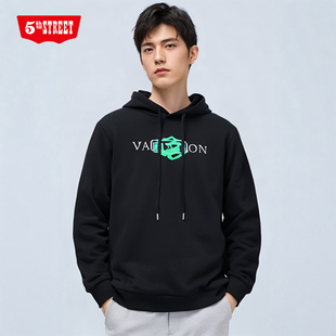 连帽卫衣161505 第五街5th 加绒长袖 宽松休闲时尚 244 street男装