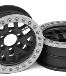 仿VP KMC 1.9 2.2 XD229 仿真轮毂 金属免粘轮毂 锁胎黑色  一个