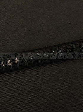 龙泉世剑 全新26cm 手柄 丝绳 银老梅花 合金配件 仿鱼皮 通用