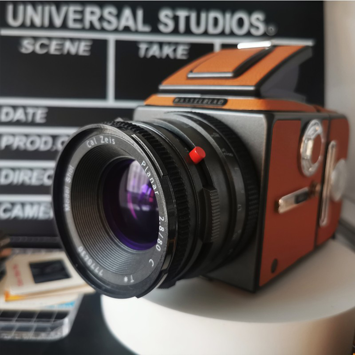 503CW哈苏相机模型道具复古样板间书房仿真镜头CF80/2.8装饰摆件