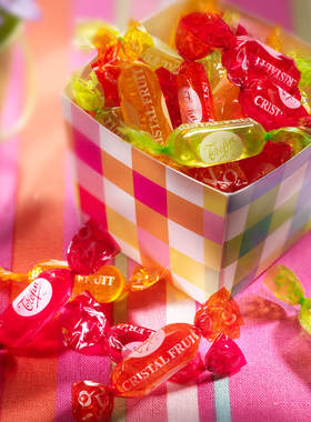 trefin比利时进口嘉芙莲混合水果糖水晶糖水果硬糖散装喜糖零食