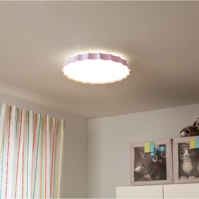 IKEA宜家LOTTEFORS劳福斯LED吸顶灯卧室客厅书房蛋糕灯简约