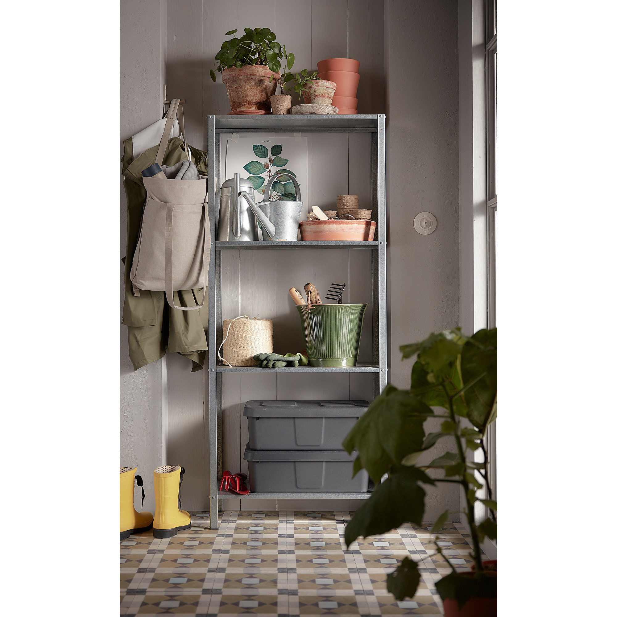 IKEA宜家希利斯搁架置物架60x27x140cm整理收纳家用储物多层铁架
