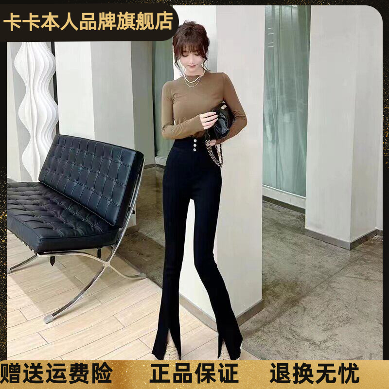 新款铅笔小脚裤小黑裤女