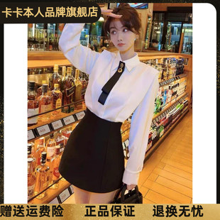 卡卡女装官方旗舰正品霸屏长腿束腰短裙自带安全裤防走光南瓜裙潮