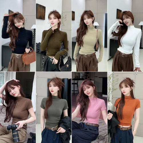 卡卡正品打底德绒立领T恤上衣