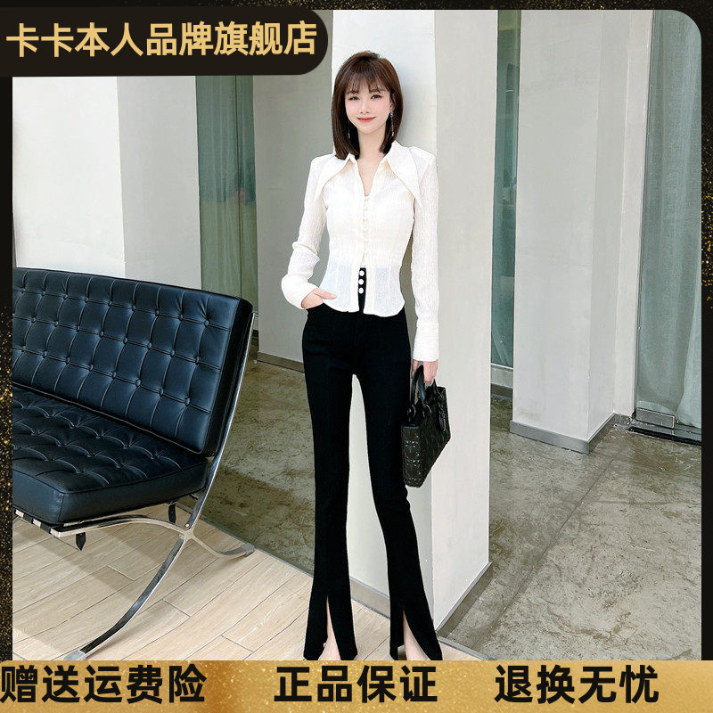 卡卡正品小黑裤高腰收腹打底裤