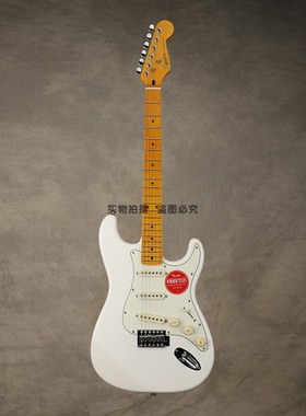 Fender芬达Squier初学者ST练习入门级演出进阶CV50电吉他亚麻白色
