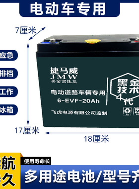 电动车电瓶12V48V60V免维护干电池电动车三轮车20A38A52A多用途电
