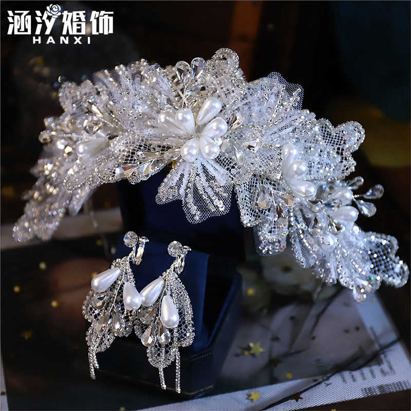 涵汐新款手工仙美皇冠公主头饰