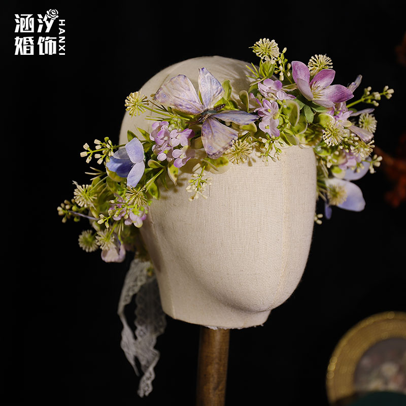 旅拍甜美花朵清新撞色森系超仙