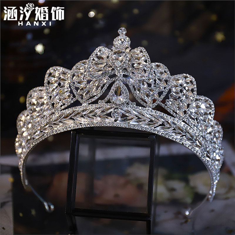 涵汐新款手工结婚闪亮网红皇冠