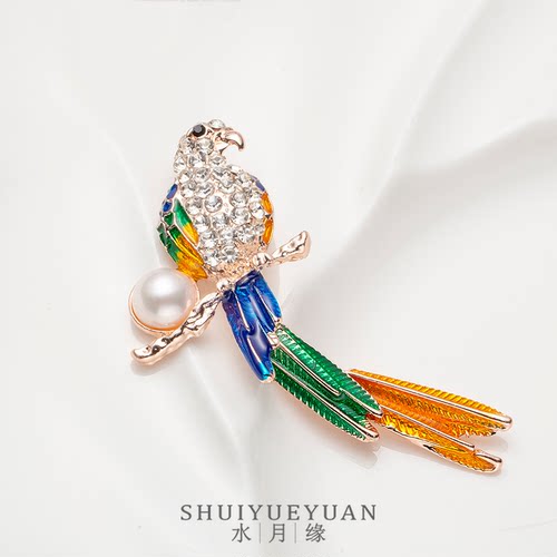 【芊芊粉丝专享】C1205鹦鹉胸针QQ0319