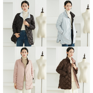 SILVIYE 溯也双面穿波兰进口科鲁达95白鹅绒立领轻薄压胶鹅绒服冬