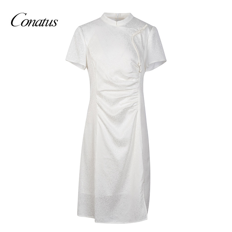 CONATUS/珂尼蒂思夏季新品时尚个性简约设计小众舒适百搭连衣裙女