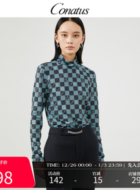 CONATUS/珂尼蒂思针织上衣冬季新款简约百搭打底衫女