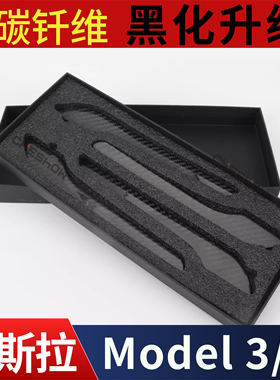 TESLA特斯拉Model3Y真干碳纤维门把手贴焕新拉手摄像头外饰改装丫