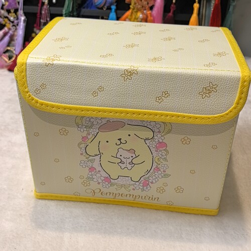 两件邮  桌面折叠带盖收纳箱pu20*17*13