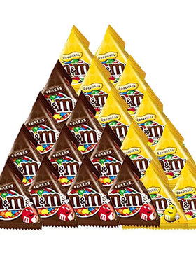 德芙M&M'S花生牛奶巧克力豆13.5g*20包散装儿童糖果零食巧克力