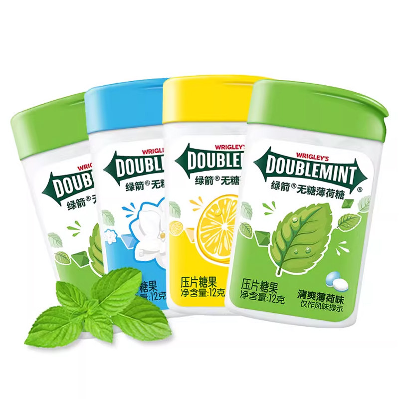 绿箭无糖薄荷糖润喉清新口气