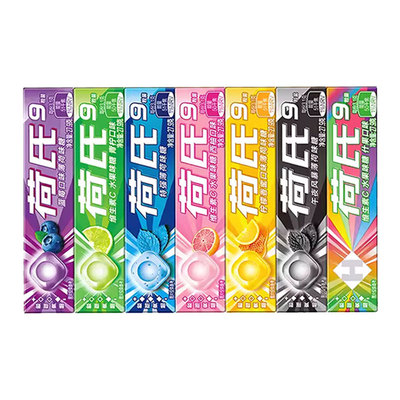 HALLS荷氏薄荷糖27.9g*9条混合口味学习开车熬夜清凉糖果零食品