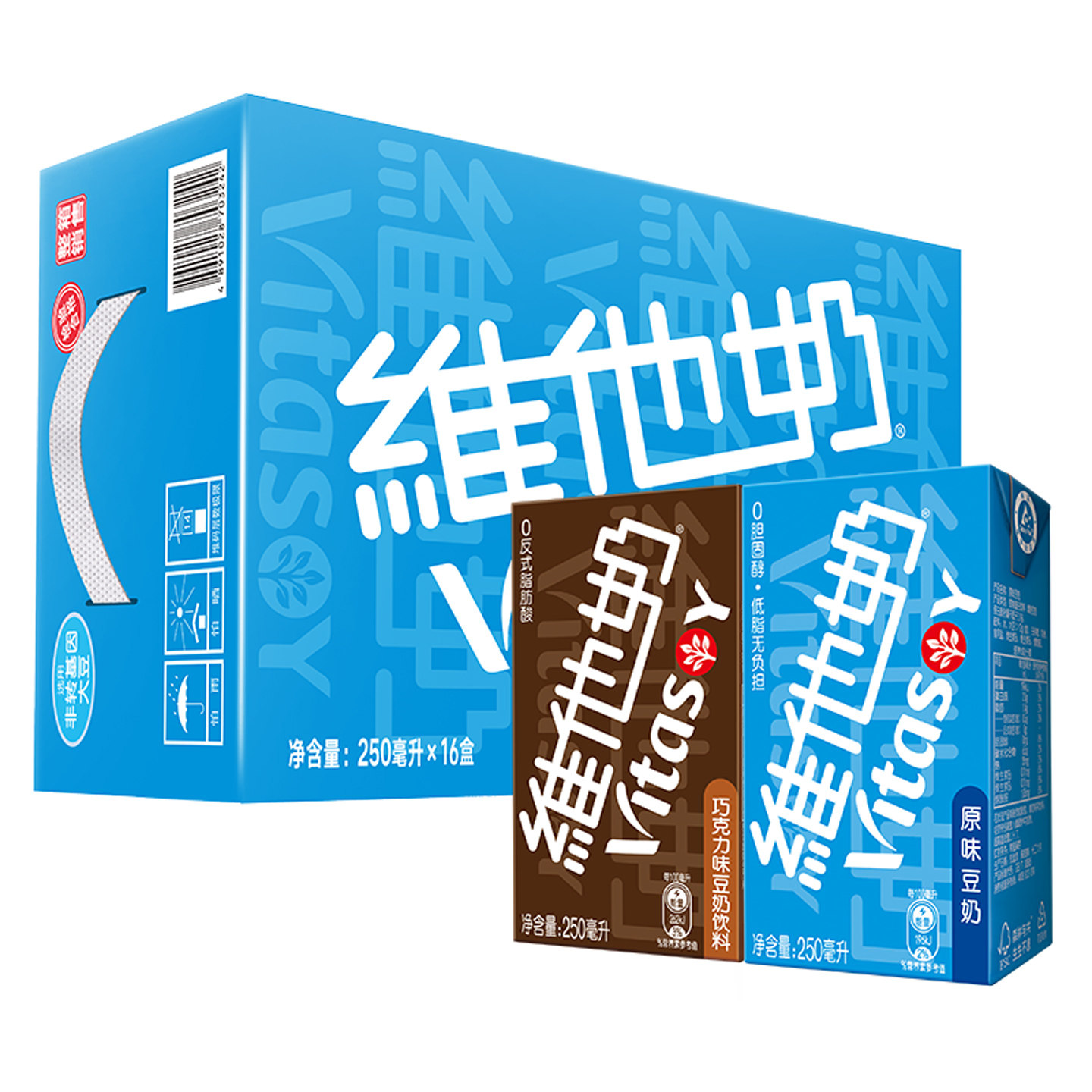 250ml巧克力维他奶豆奶整箱包邮图片