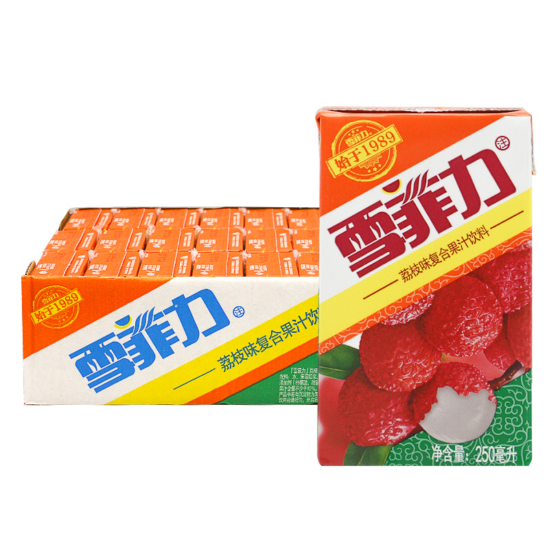 雪菲力荔枝味果汁饮料250ml*24盒