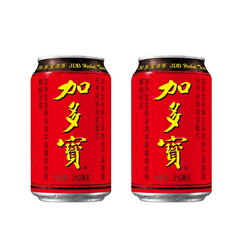 310ml罐装凉茶加多宝整箱