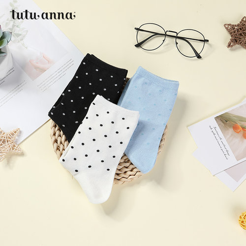 tutuanna袜子女爱心满印舒适