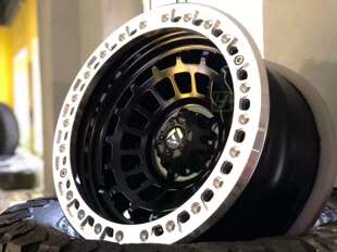 适用牧马人FJ酷路泽猛禽F150普拉多FUEL D1001防脱圈轮毂17 18寸