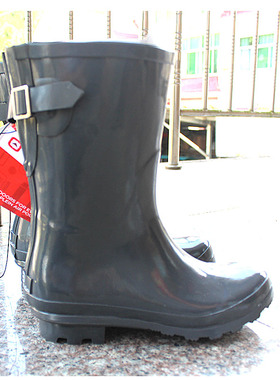 微瑕清仓特价2021新款英伦时尚中筒女款雨靴水鞋防滑雨鞋