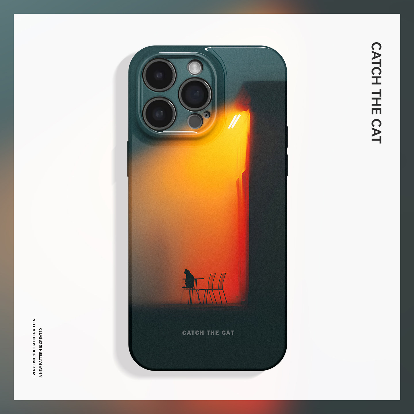 雾~灯光下的猫适用iPhone16/15promax手机壳新款华为pura70苹果13红米k60艺术软vivoX100畅享70氛围感findx8