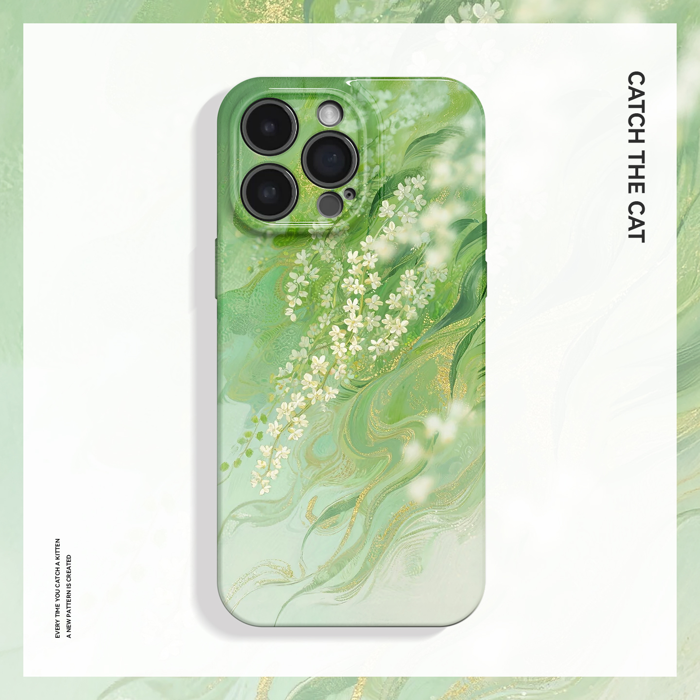 芝麻花~新中式清新复古国风ins适用iPhone16/15pro手机壳新华为mate70小米14vivoS19软iqooneo10苹果14荣耀90