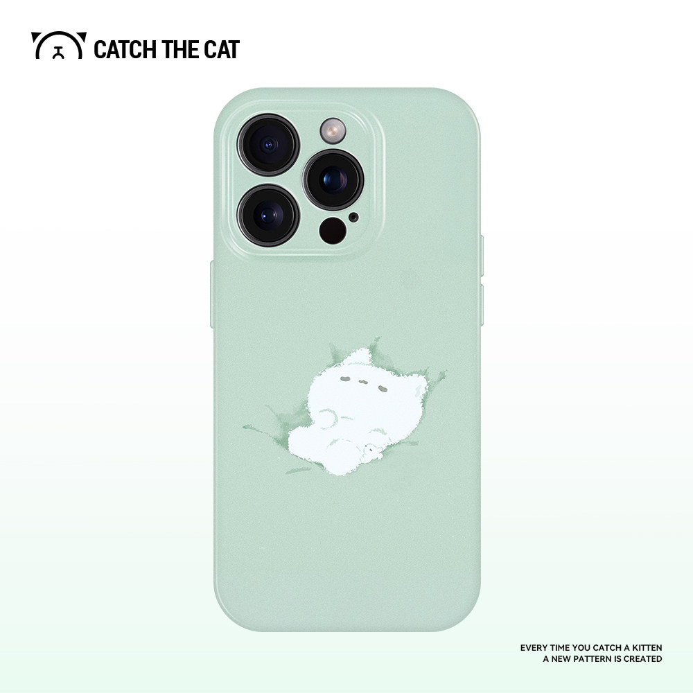 薄荷小猫 适用iPhone16promax苹果14小米15华为mate70pro新款红米K80小清新opporeno13荣耀300vivoS20手机壳