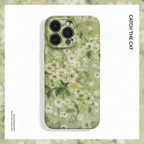 梨花雨~新中式清新国风适用iPhone16/15pro手机壳新华为mate70小米14畅享70vivoS19软iqooneo10苹果14荣耀90