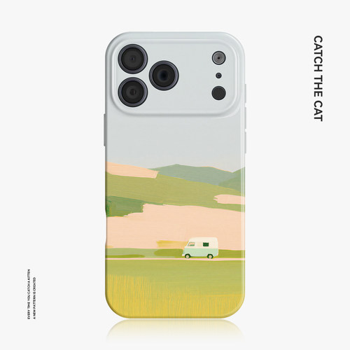 旅途~ins适用iphone手机壳17promax苹果16mate80华为p70清新nova14小米15简约oppofindx8油画vivo荣耀400ace6