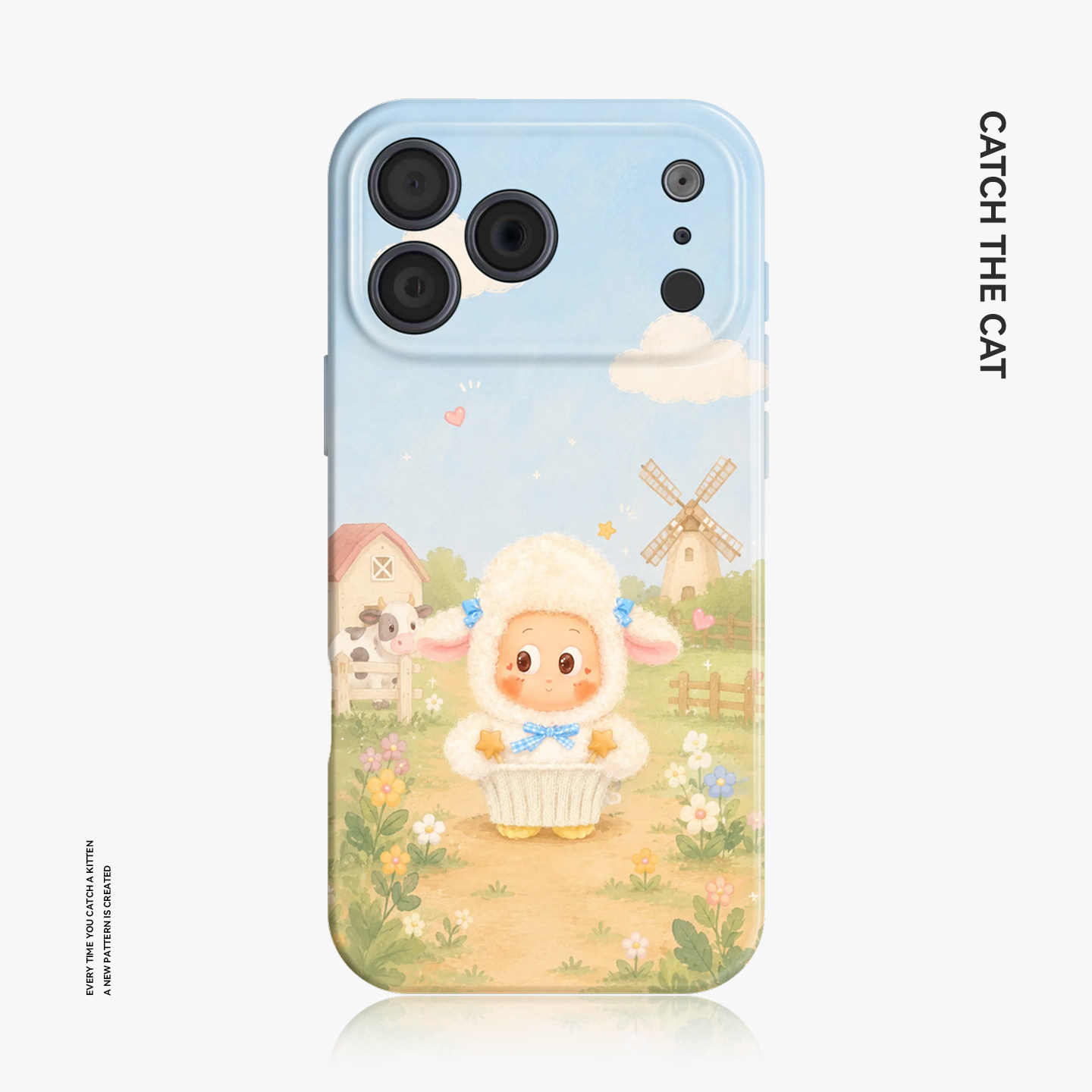 星小羊~ins适用iphone手机壳17promax苹果16mate80华为p70清新nova14小米15可爱oppofindx8星星仔vivo荣耀400