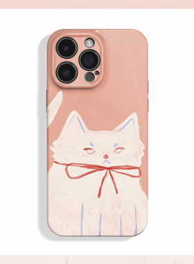 不高兴~生气小猫ins适用苹果17promax手机壳iphone16华为nova14小米15opporeno13小众vivox200一加ace5findx8