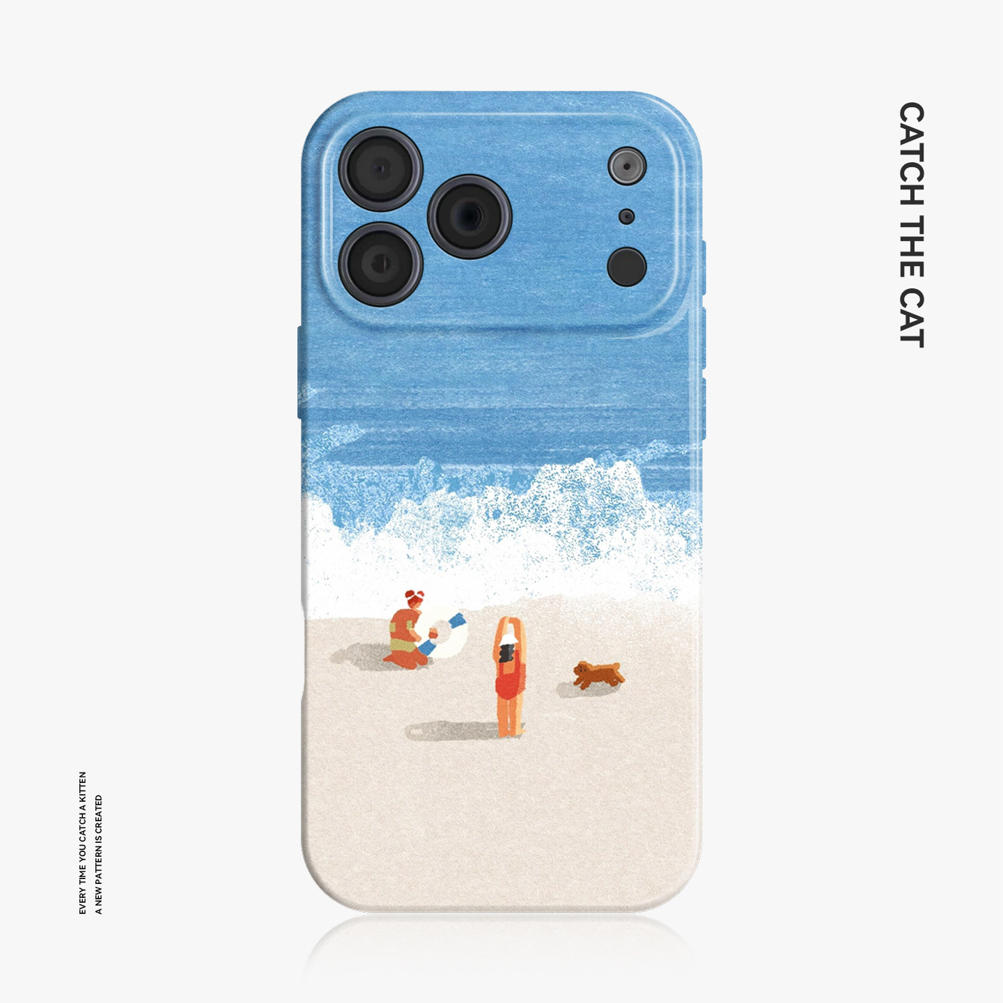 夏日沙滩~ins适用iphone手机壳17promax苹果16mate80华为pura70清新nova13小米15opporeno14油画vivo荣耀300