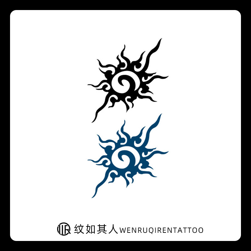 上帝之眼纹身贴一次性持久防水暗黑系个性哥特风刺青贴纸帅哥专用