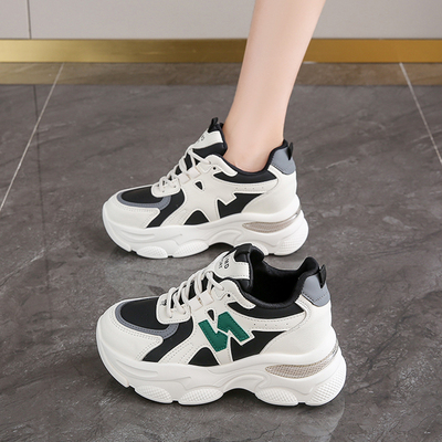 老爹鞋女2025新款夏季小个子厚底增高鞋轻便女鞋不累脚休闲运动鞋