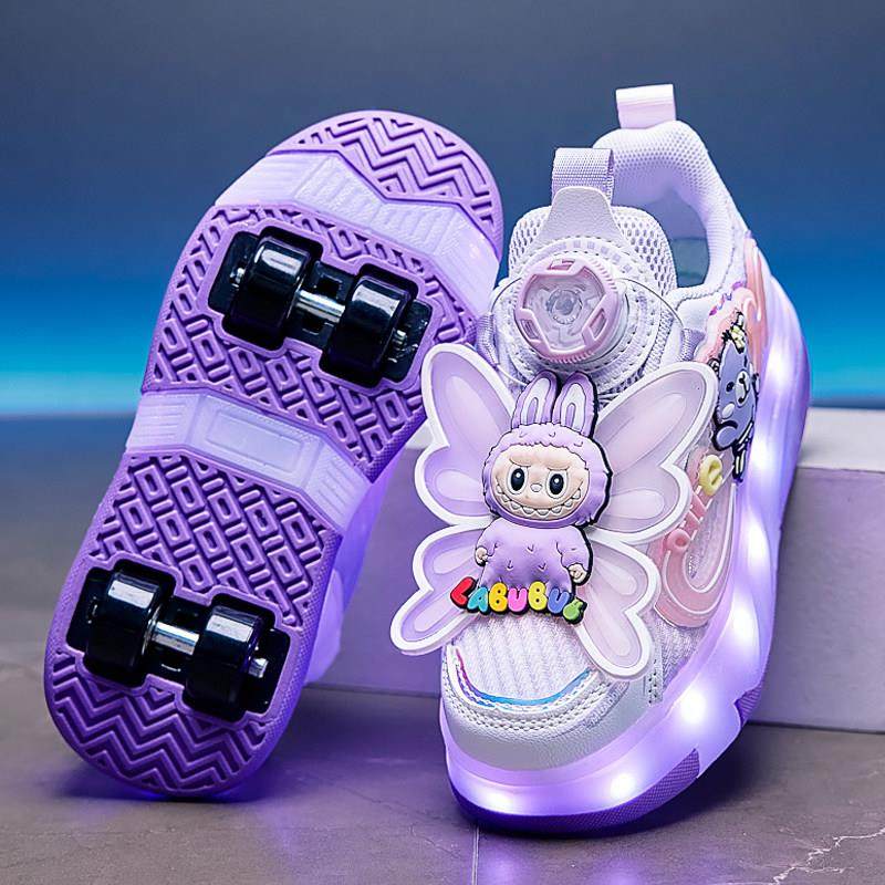 女童暴走鞋秋季2025新款儿童爆走鞋公主亮灯女孩运动轮滑鞋拉布布,运动/瑜伽/健身/球迷用品,暴走鞋,淘宝优惠券,粉丝福利购,淘宝优惠卷