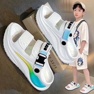 男童拖鞋两穿儿童凉鞋2025新款夏季外穿防滑沙滩鞋大童可下水凉拖